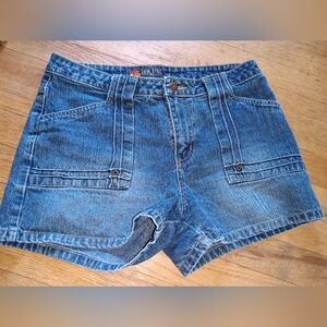 VTG Y2K Route 66 Low Rise Denim Shorts 10